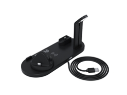 Soporte De Carga Inalámbrica 4 En 1 De Carga Rápida Para Iphone, Iwatch, Auriculares Ios, Color Negro