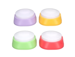 4 Botones Grabables De Voz Multicolor Para Entrenamiento Interactivo Y Comunicación De Mascotas, Botones De Presión Para Perros