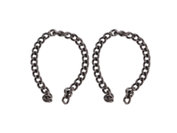 Cadena De Hierro Forjado De 10 Metros, Duradera Y Elegante, Para Joyería Diy, Collares, Pulseras, Tobilleras, Color Plata Y Negro.