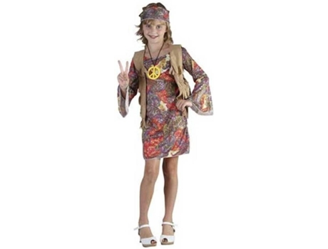 Disfraz de Niña Hippie (Talla: 4-6 años)