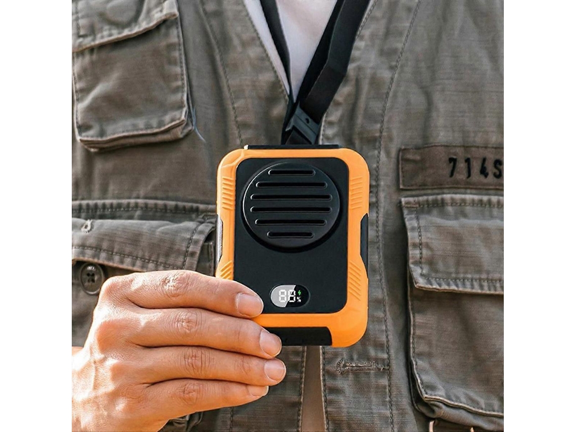 Ventilador De Cinto Portátil, Ventilador De Resfriamento Recarregável Sem Lâminas