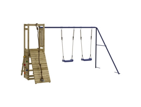 vidaXL Parque infantil de exterior madera de pino impregnada