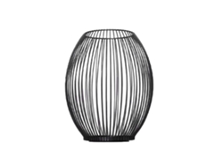 Farol retro de hierro negro para decoración