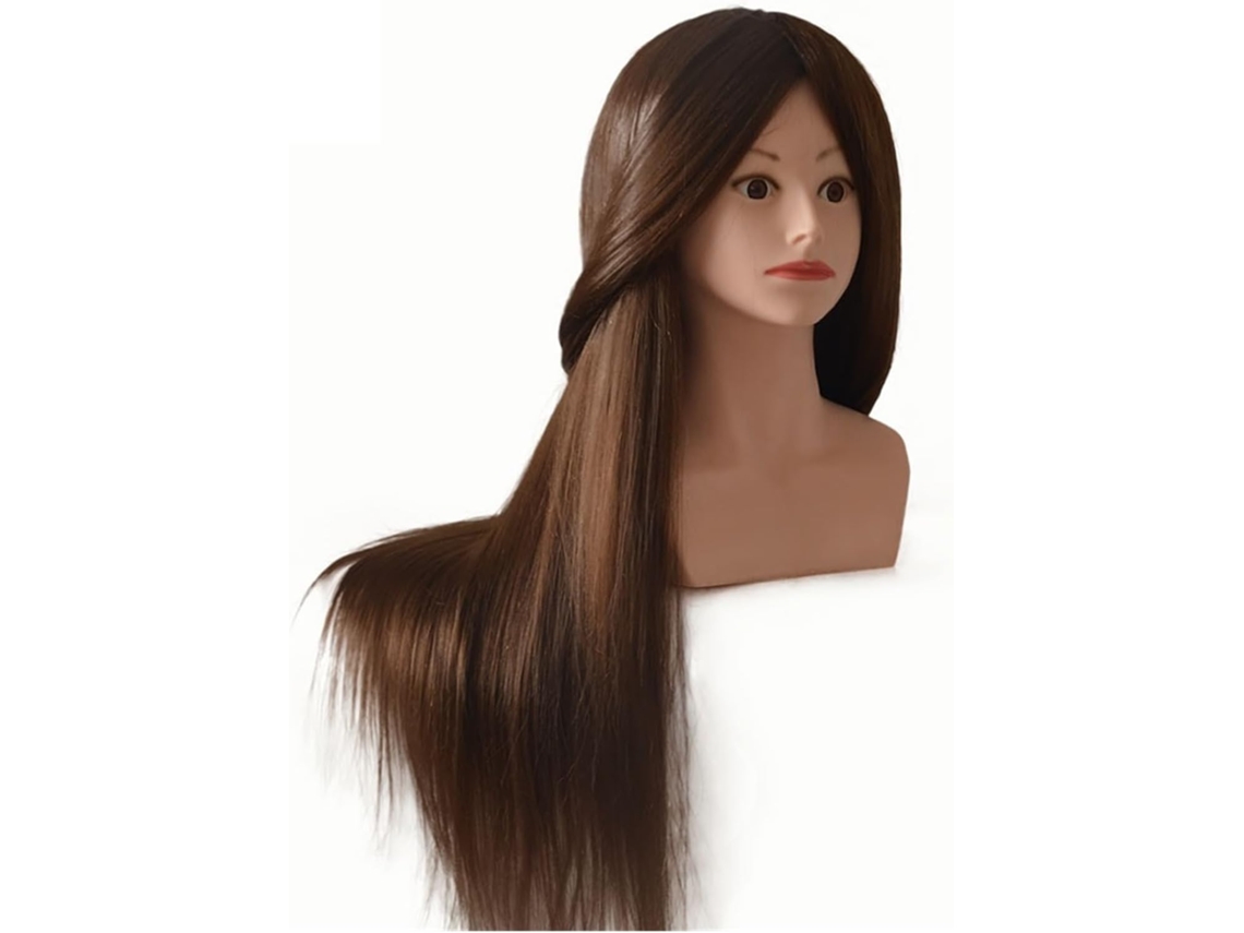 Cabeza De Maniquí Profesional De Alta Calidad Con Hombros, Muñecas De Moda De Cabello Castaño.