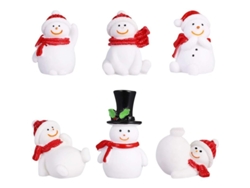 6 Piezas De Muñecos De Nieve Navideños Decorativos Para Mesa, Miniaturas, Regalos Diy, Adornos Navideños
