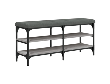 Banco zapatero VIDAXL madera de ingeniería gris Sonoma (102x32x47 cm)