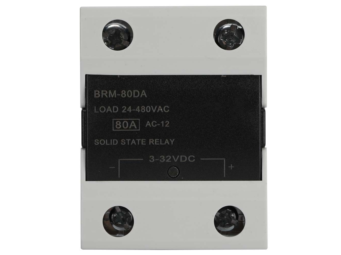 Relé De Estado Sólido Brm-80da De 24-480 Vca Para Automatización Industrial, 60 A