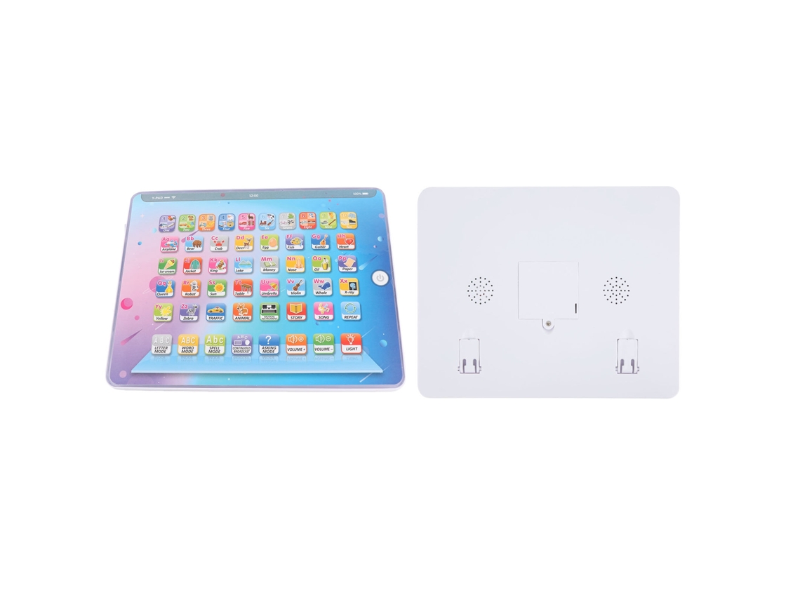Tableta De Aprendizaje De Inglés Para Niños Con Pantalla Táctil, Cuerpo De 2 Cm Y Luz Led Para Niños De 3 Años En Adelante.