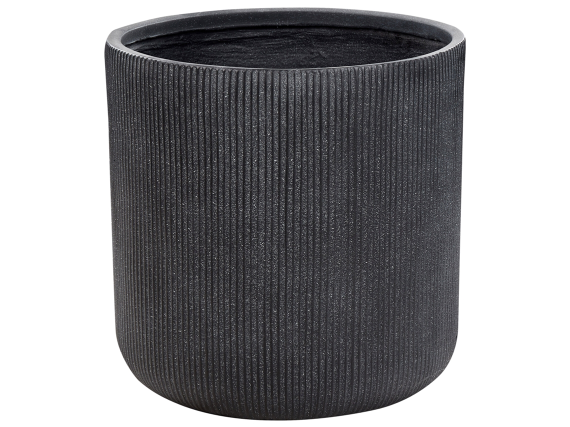 Maceta de fibra arcilla ⌀ 55 cm gris BELIANI Oreoi