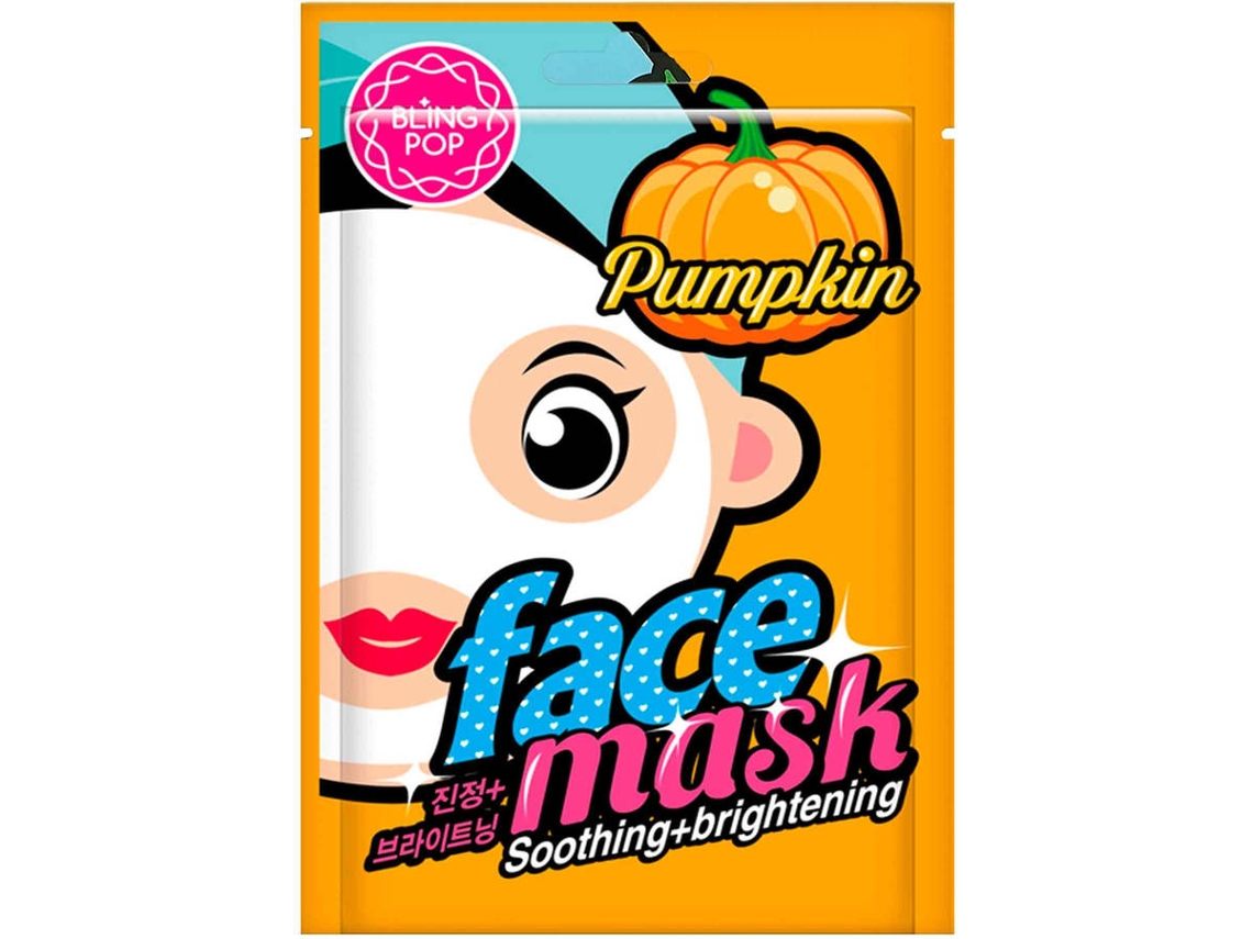 Mascarilla Facial BLING POP con Calabaza - Suavidad y luminosidad (20 ml)