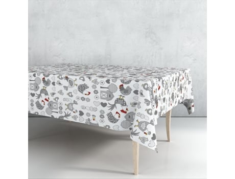 Mantel de hule estampado por metros - Granja Cocina Huevos 43261-1 · 100 x 140 cm EXMA