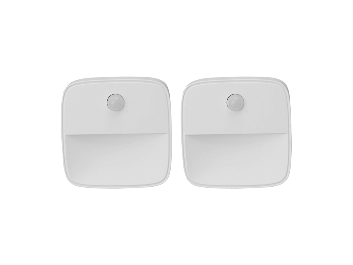 Rebe-2 Piezas Luz Nocturna Led Con Sensor De Movimiento Blanco Cálido Para Dormitorio Cocina Enchufable