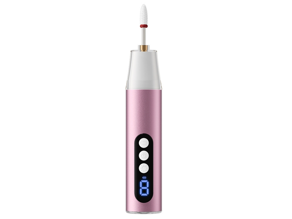 Conjunto Manicura/pedicura Eifson Lima 9 Velocidades 6 Puntas Pantalla Digital (rosa)