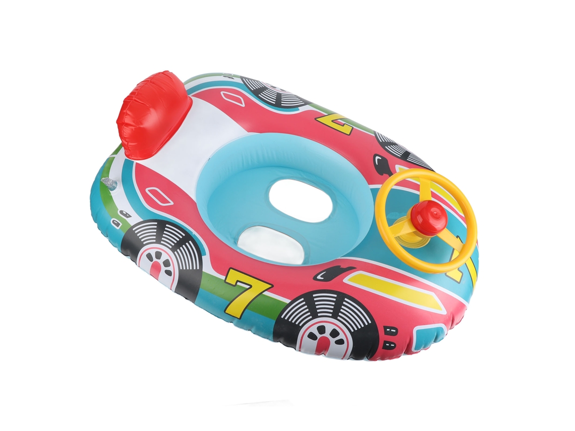 Flotador Hinchable Con Forma De Avión Y Volante Para Niños En La Piscina - Flotador Seguro Para Nadar