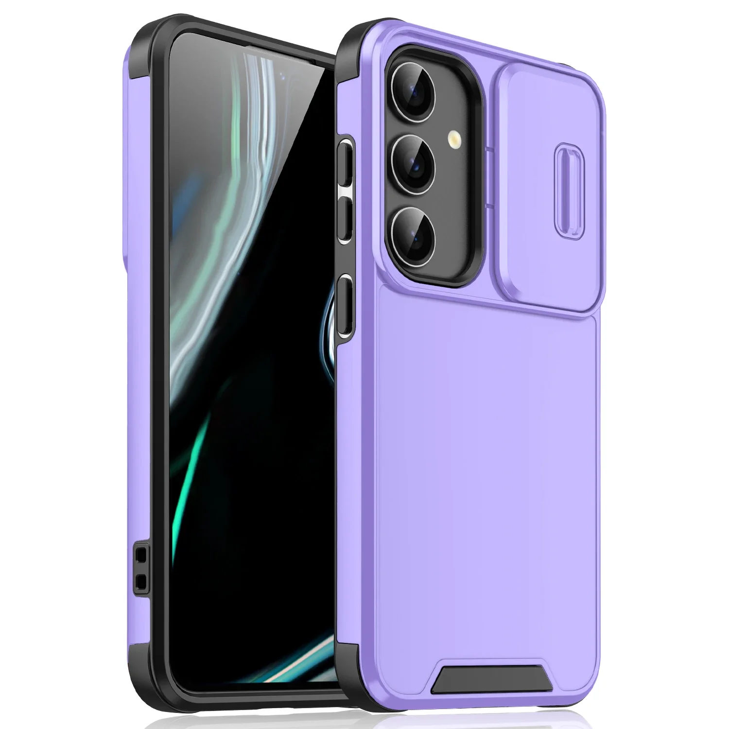 (samsung S25 Plus, Morado) Elegante Funda Protectora A Prueba De Golpes Para Samsung, Protege La Cubierta Trasera.