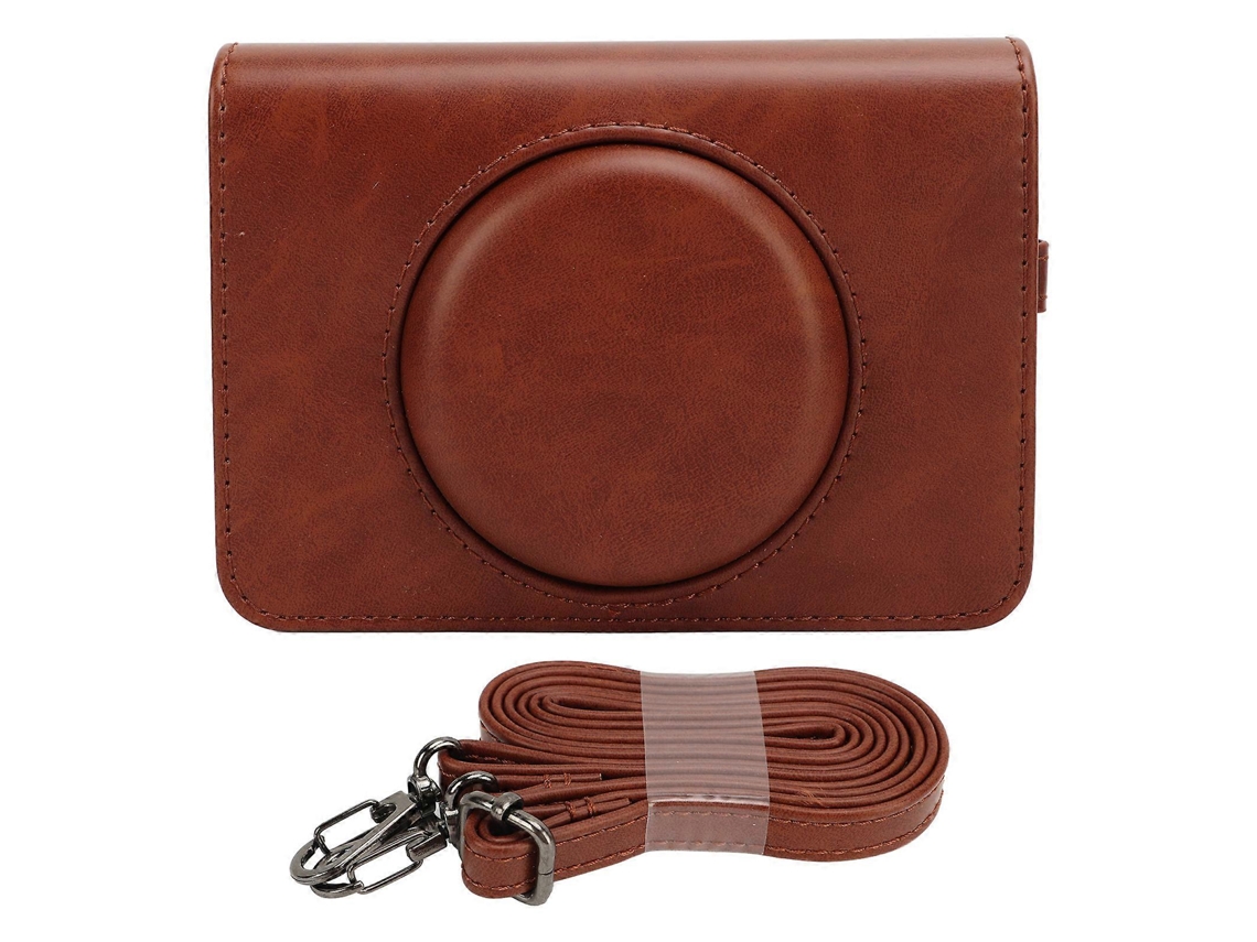 Estuche protector para cámara con correa de hombro ajustable, bolsa de transporte de cuero sintético para C210r Mini Shot2 Retro Facpoet