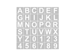 36 planificadores de letras y números de 7,6 cm (3 pulgadas), reutilizables y lavables para pintar sobre madera, tela, pared y decoración del hogar.