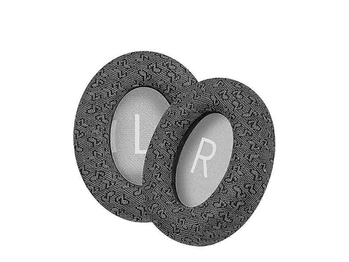 Almohadillas de tela con diseño de notas musicales para auriculares Bose NC700. GIECY (1 par)