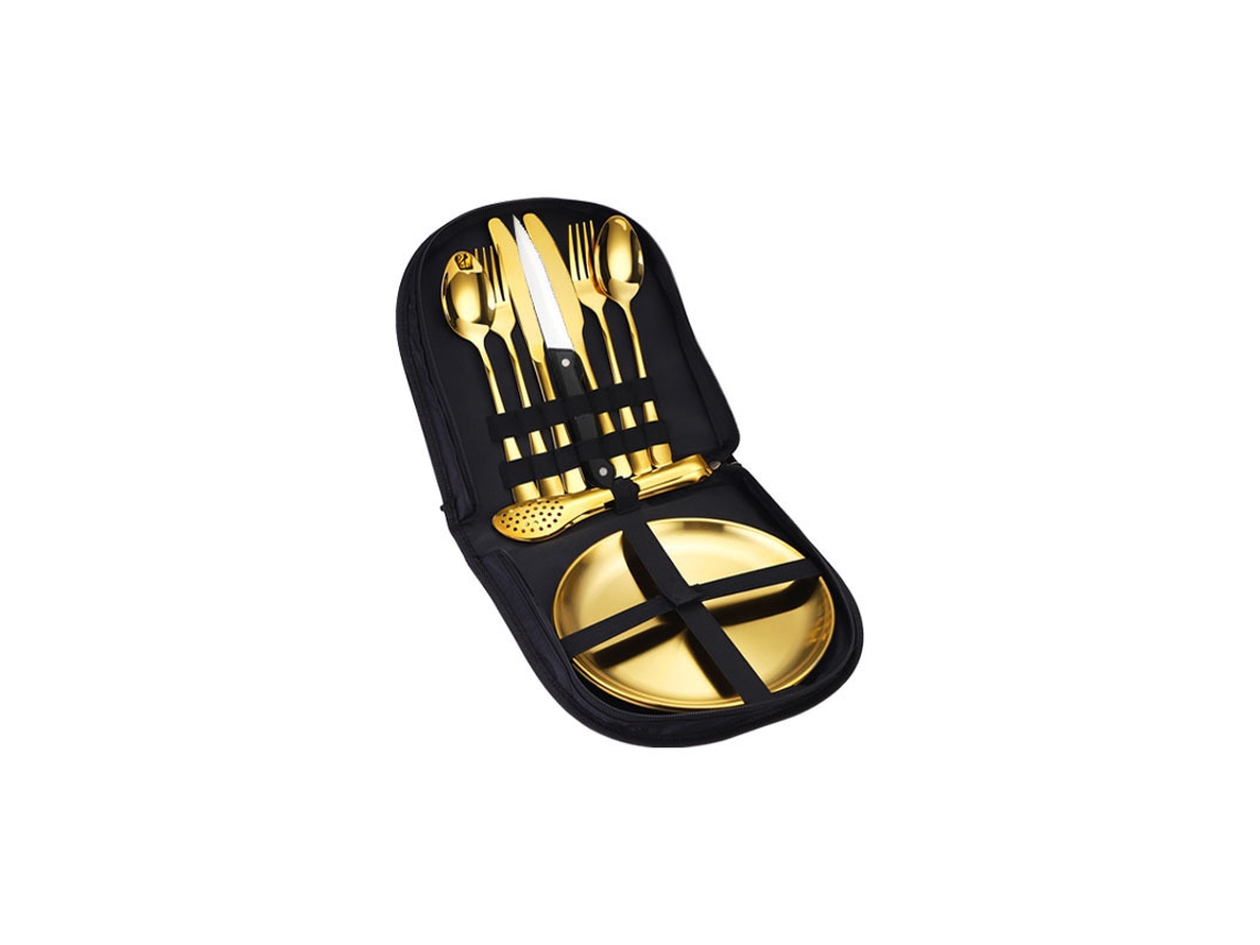 Juego De Cubiertos De Acero Inoxidable (dorado) (cuchillo, Tenedor Y Cuchara)