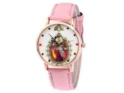 Reloj De Cuarzo Unisex Casual Con Correa De Cuero Pu Dial Romano Zhoulianfa (rosa)