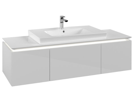 Villeroy &amp Boch Legato Vanity unit B698 1400x380x500mm central iluminación LED