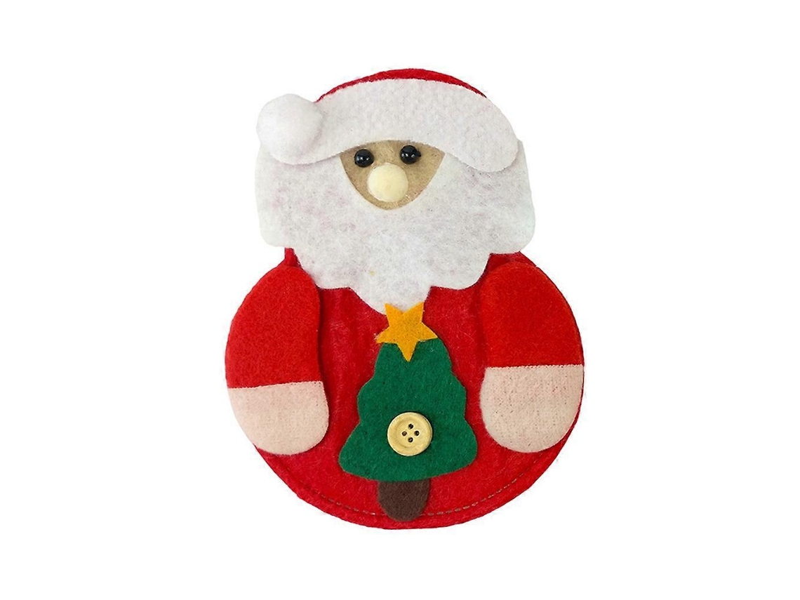 Organizador de cubiertos navideño de tela no tejida resistente para cuchillos, tenedores y cucharas. Ideal para decoración navideña. Nostalgia88