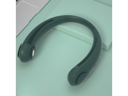 Ventilador USB portátil silencioso con potentes ráfagas para aliviar el cuello - Verde
