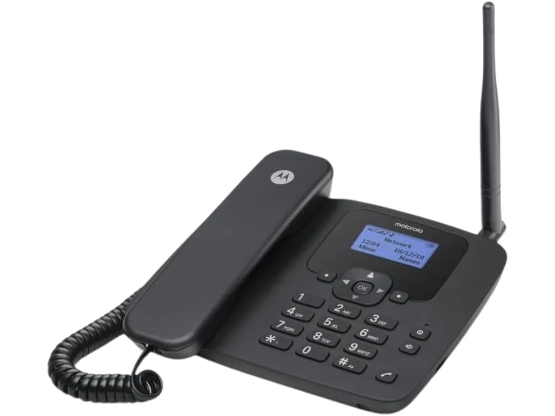 Teléfono Fijo MOTOROLA 107FW410L (Negro)