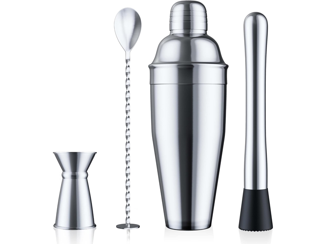 Juego De Coctelera De 4 Piezas Coctelera De Acero Inoxidable De 750 Ml Para Bares Y Fiestas Gertiz
