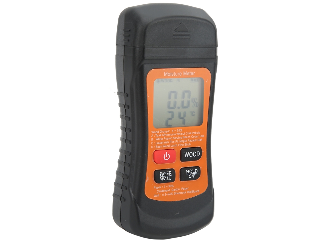 Medidor Digital De Humedad Para Madera Y Papel Pintado Con Detector De Temperatura De Alta Precisión Zn-mt02