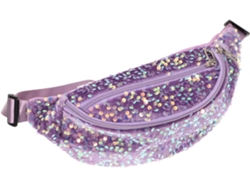 Bolso Bandolera Con Cremallera Y Lentejuelas Para Mujer, Riñonera Ligera De Poliéster.
