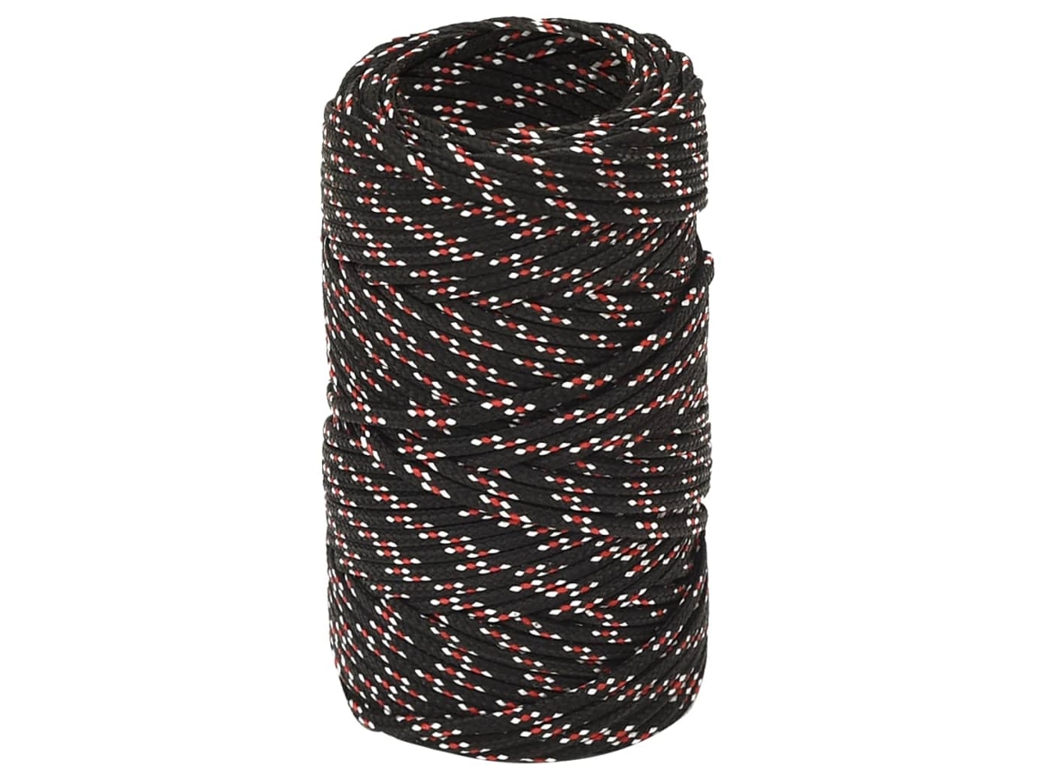 Cuerda De Barco Polipropileno Negra 2 Mm 500 M