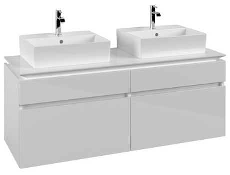 Mueble de tocador Villeroy &amp Boch Legato B669 1400x550x500mm 2 lavabos