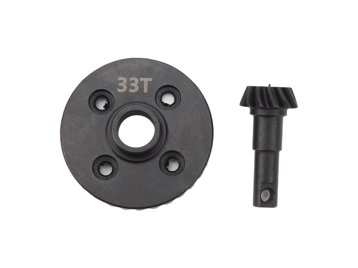 Engranaje Diferencial De Acero Rc De Alta Resistencia Anillo Y Piñón Para Coche Control Remoto 1/10 33t 12t