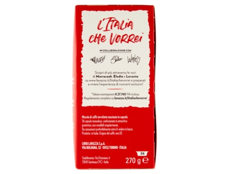 LAVAZZA A Modo Mio Qualita Rossa Cápsula de café 36 pieza(s)