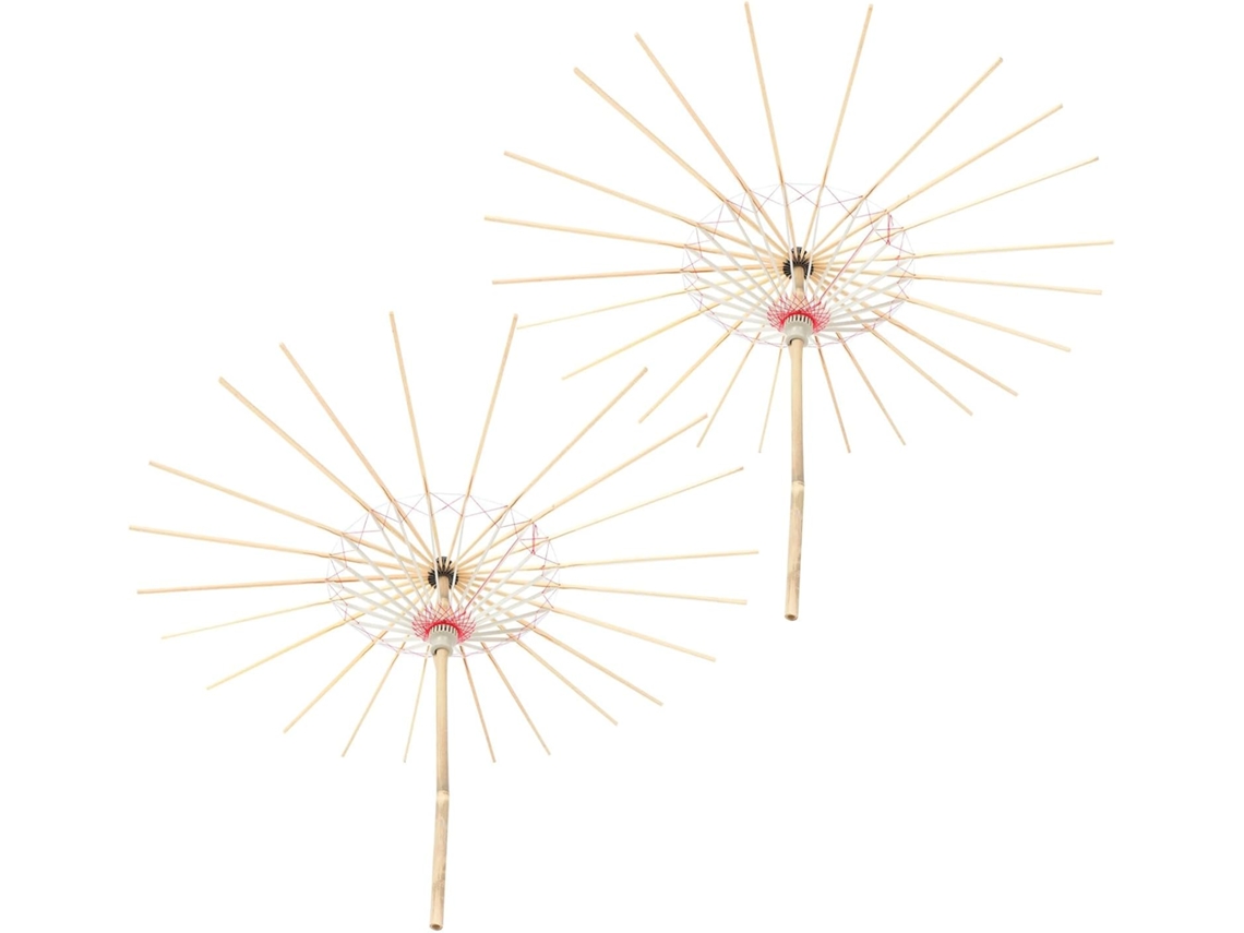 Elegante Soporte Para Paraguas De Papel Aceitado De Bambú, 2 Piezas, Soporte Elegante Para Accesorios