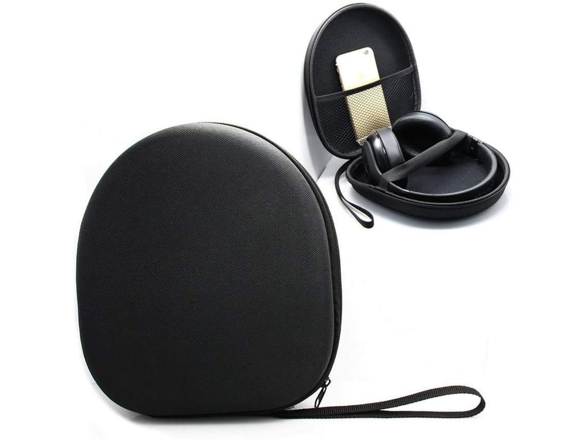 2026-estuche Para Auriculares Universal Negro Nylon 21cm X 19cm X 6cm Con Cordón