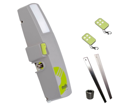 Motor Puerta Basculante de Garaje Torsion 4g Omega MOTIC. Hasta 6 m2. Incluye motor, base de fijación, brazo recto, cuadro de control y 2 mandos.