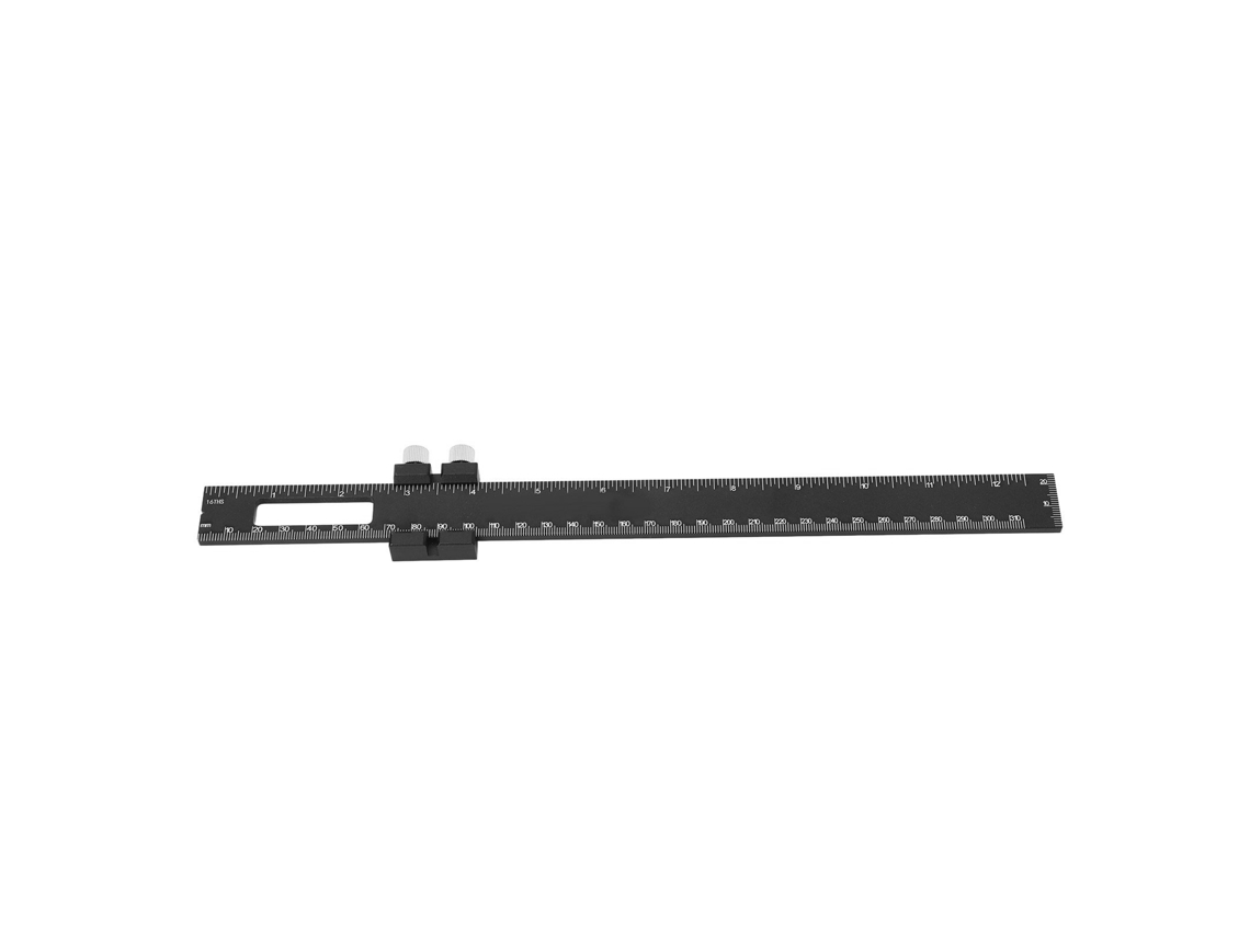 Regla En T Ajustable Para Carpintería, De Aleación De Aluminio, Con Escala Métrica E Imperial, 12 Pulgadas.