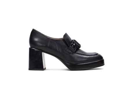 Zapatos de Tacón de Mujer HISPANITAS Mocasín Negro (40)