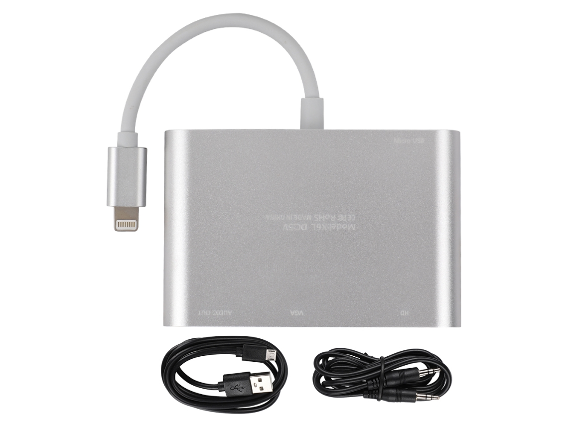 Dispositivo de proyección inalámbrica VGA (transmisión de pantalla 1080p, conexión de celular a TV)