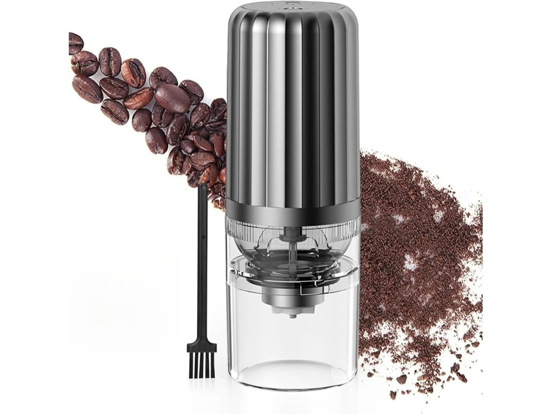 Molinillo de café eléctrico Bestvite con grado de molienda ajustable (gris)