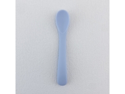 (azul Cielo) Cuchara De Silicona Para Bebé Con Mango Largo, Sin Bpa, Diseño De Cuchara Para Alimentación De Bebés.