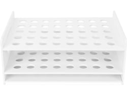Soporte De Madera Para Tijeras Con 40 Agujeros – Soporte Multifuncional Para Tubos De Ensayo – Organizador De Escritorio