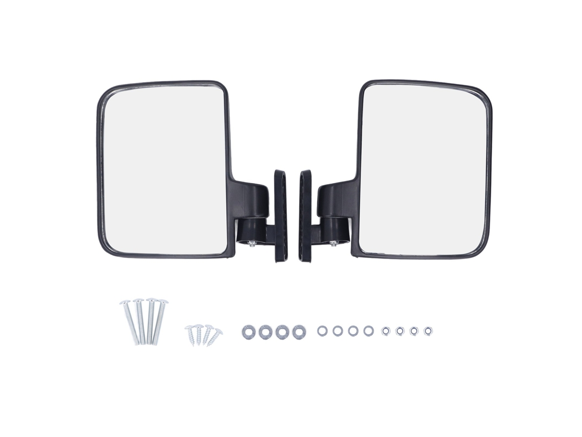 Espejos Laterales De Gran Angular Resistentes A Impactos Para Carritos De Golf - 1 Par
