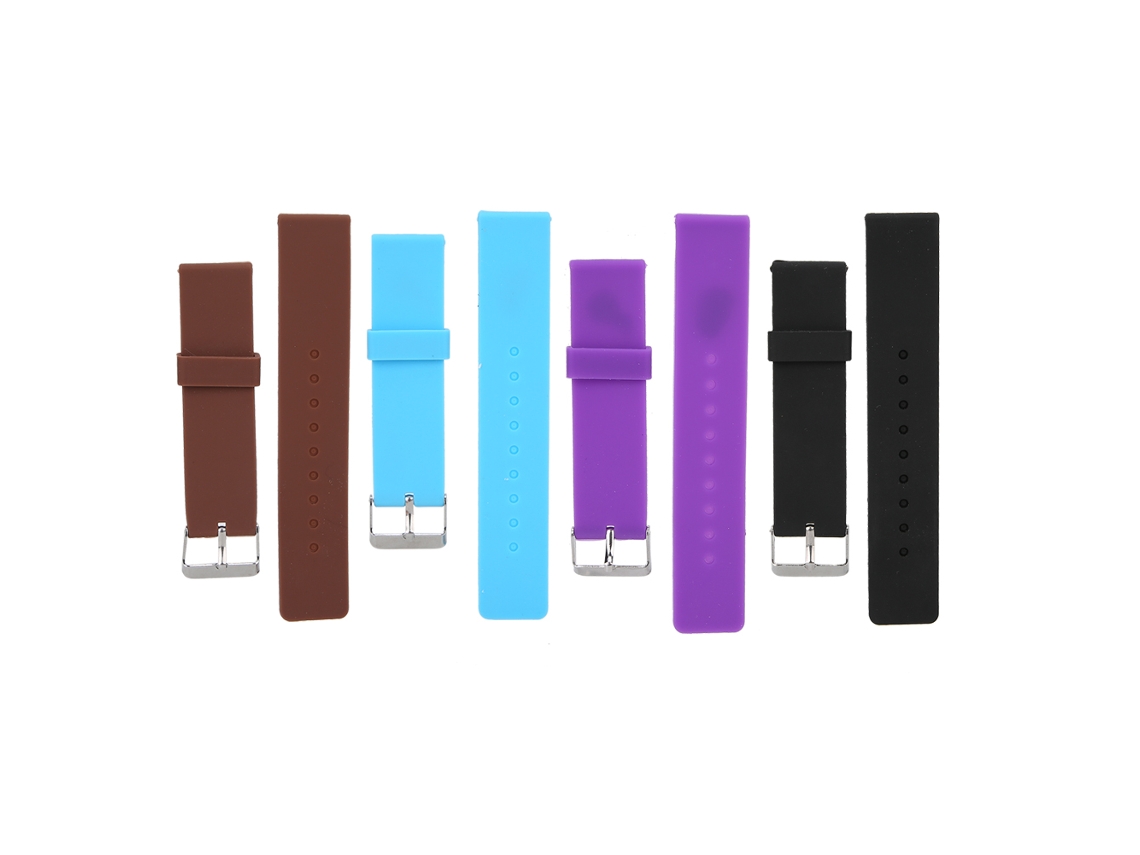 4 Correas De Reloj Ajustables E Impermeables De 20 Mm De Caucho Y Silicona Para Hombre Y Mujer.