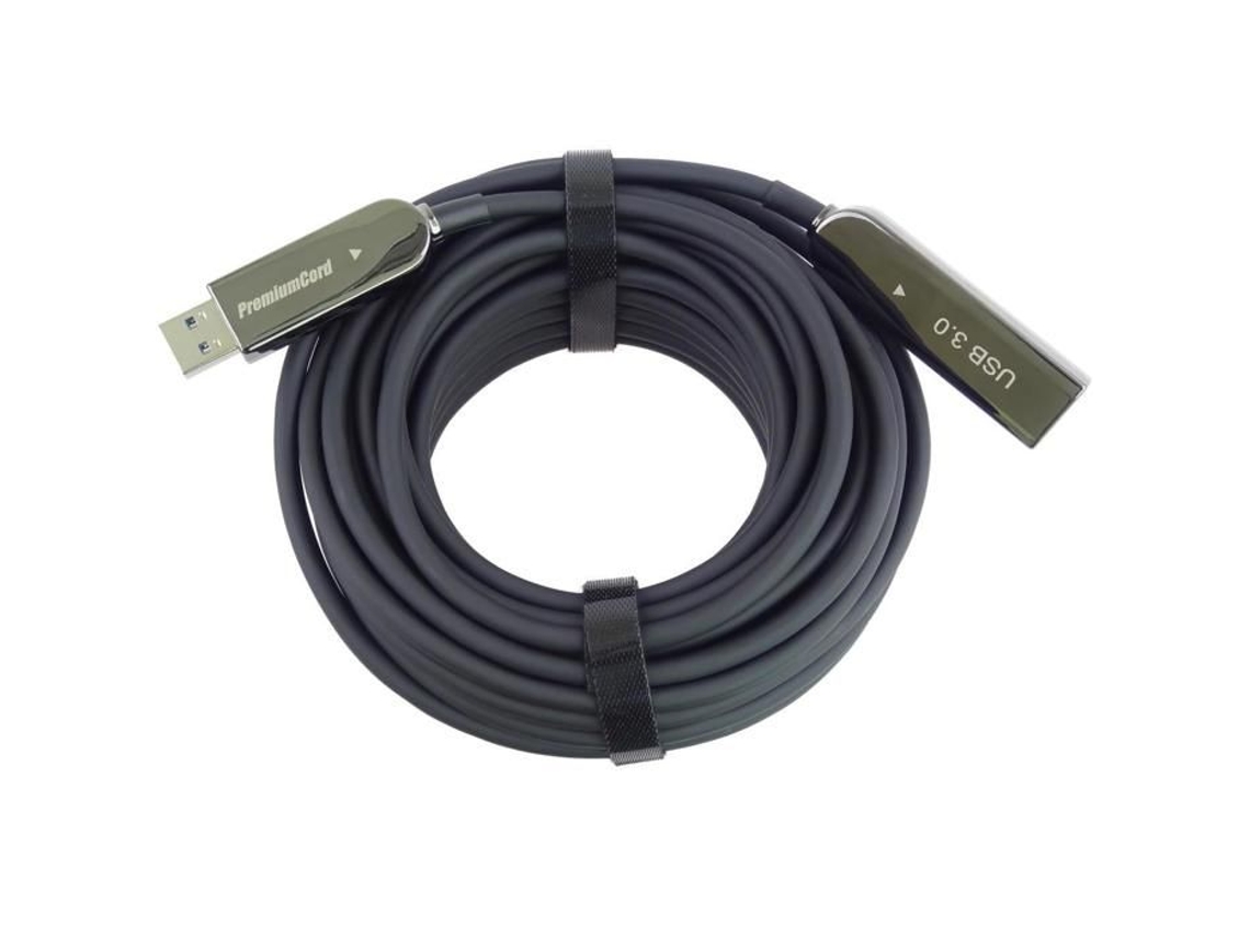 Cable De Extensión Óptico Aoc Premiumcord Usb3.2 2.0 A/macho A/fêmea 15 M