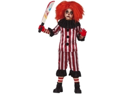 Disfraz de Niño GUIRCA Fantasía del payaso a rayas (Tam: 10-12 años)