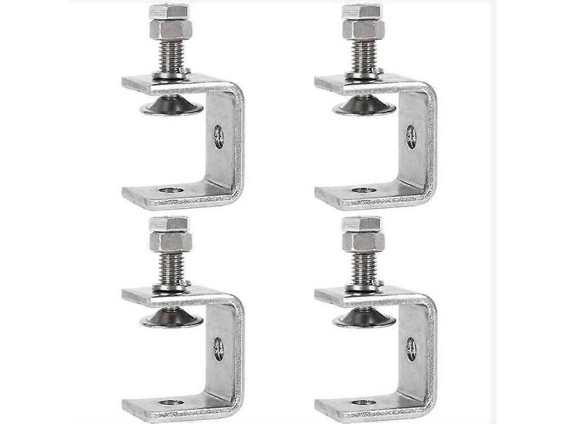 Abrazadera De Acero Inoxidable 304, 4 Piezas Abrazadera C, Apertura 0-25mm, Mandíbula Ancha Para Carpintería Diy, M8-30