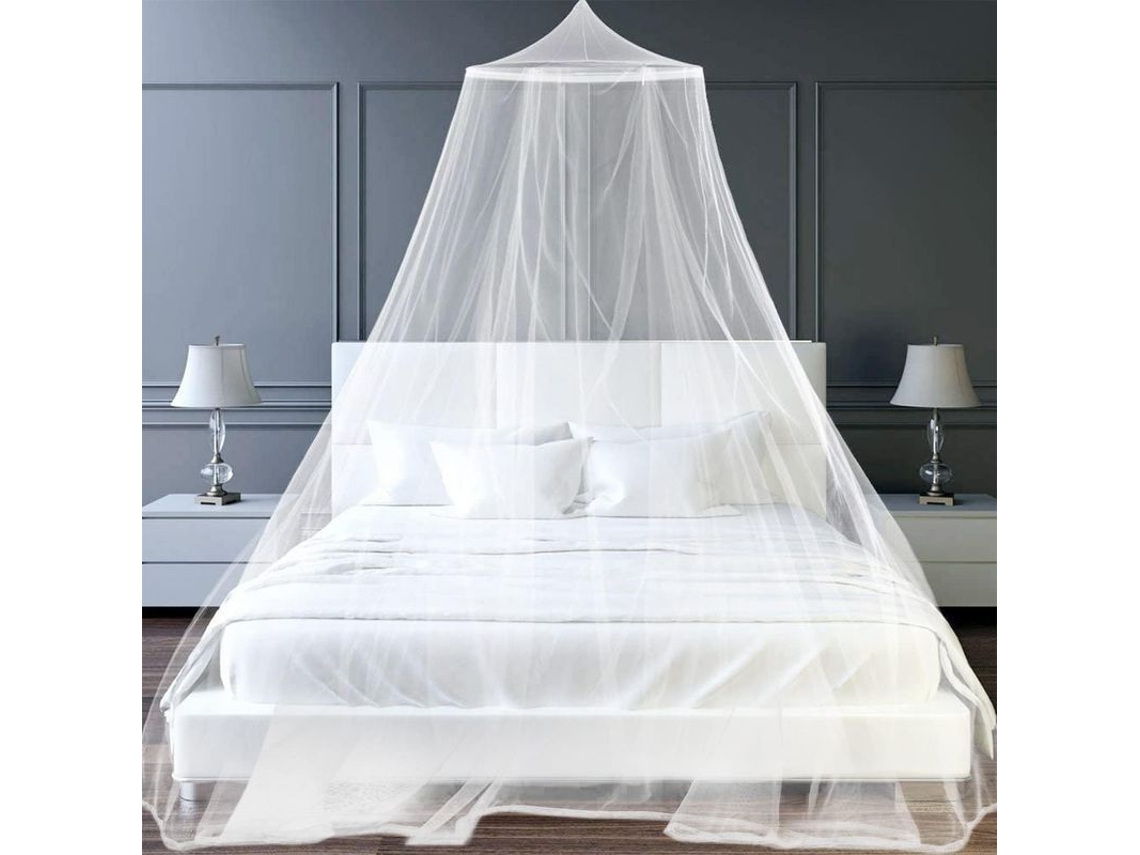 2026-mosquitera Plegable De Tela Poliéster Para Cama Individual Y Doble, Exterior Y Viajes, Blanca